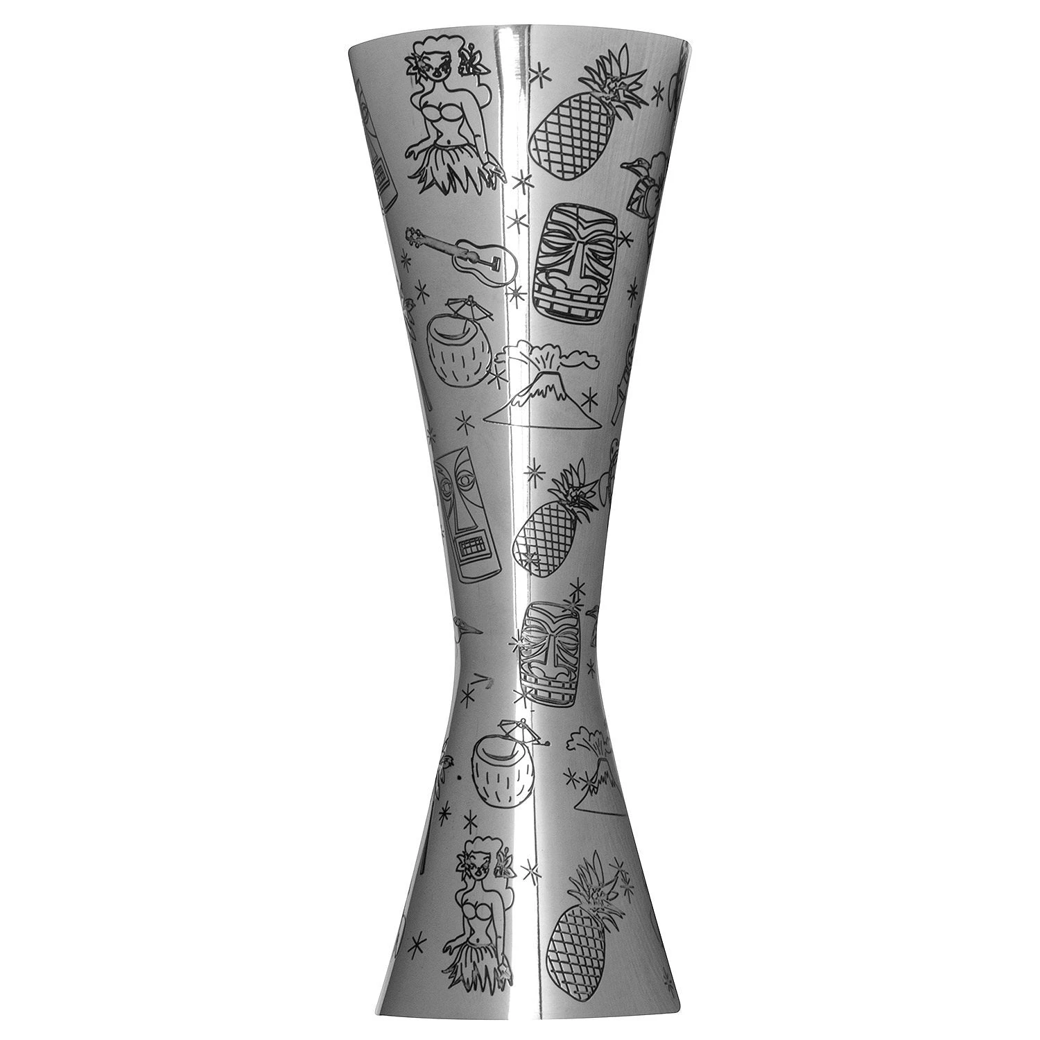 Tiki Aero® Stainless Steel Jigger 1oz/2oz 1 Tiki Aero® Stainless Steel Jigger 1oz/2oz