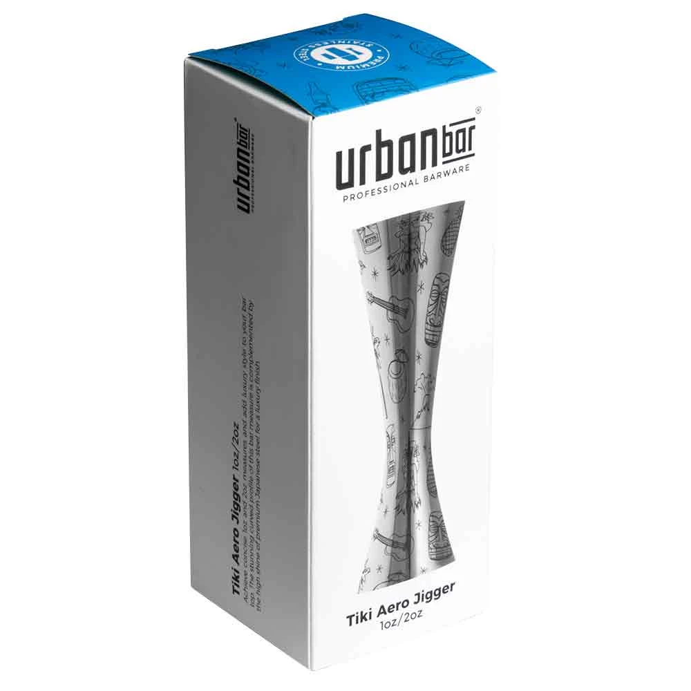 Tiki Aero® Stainless Steel Jigger 1oz/2oz 2 Tiki Aero® Stainless Steel Jigger 1oz/2oz - Image 2