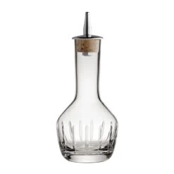 Handmade Crystal Bitters Bottle Vertical Cut 9cl