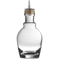 Georgian Glass & Steel Dash Bottle 22cl