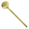Gold Scallop Straw Stirrer 14cm (pack Of 6)